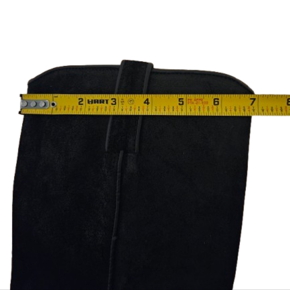 Bronx Leather Knee High Boots Black EU 36 US 6 Minimalist Riding Boots Portugal - Picture 11 of 12